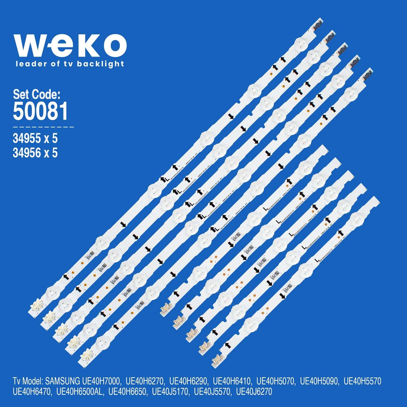 Samsung UE40H6270 40'' inç 5 Adet Tv Led Bar - Seyyar Elektronik